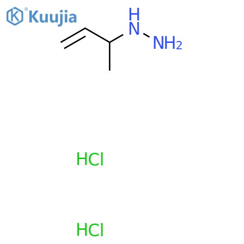 (But-3-en-2-yl)hydrazine dihydrochloride structure