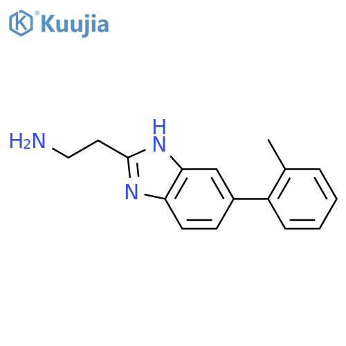 2-5-(2-methylphenyl)-1H-1,3-benzodiazol-2-ylethan-1-amine structure