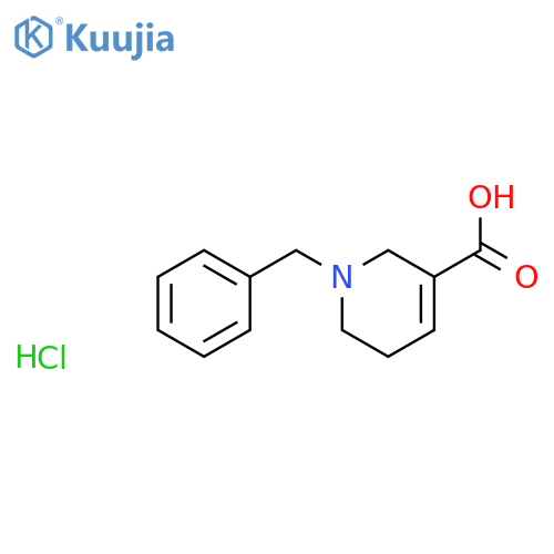 1-Benzyl-1,2,5,6-tetrahydropyridine-3-carboxylic acid hydrochloride structure