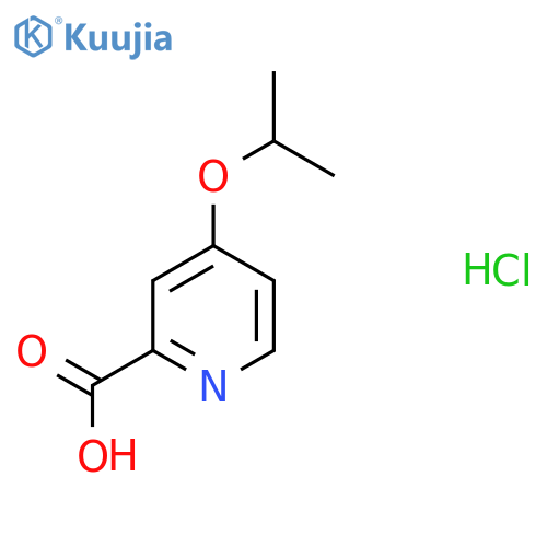 4-(Propan-2-yloxy)pyridine-2-carboxylic acid hydrochloride structure