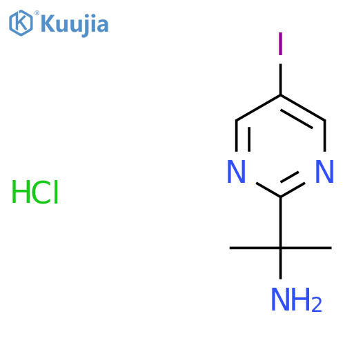2-(5-Iodopyrimidin-2-yl)propan-2-amine hydrochloride structure