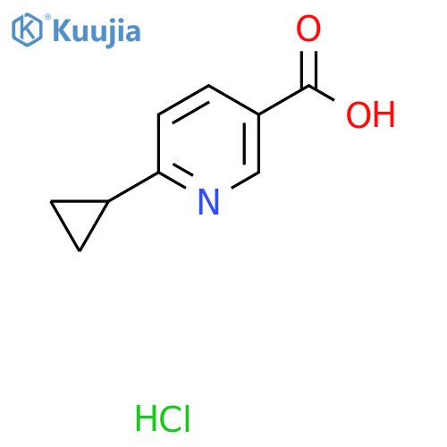 6-Cyclopropylpyridine-3-carboxylic acid hydrochloride structure