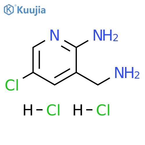 3-(aminomethyl)-5-chloropyridin-2-amine dihydrochloride structure