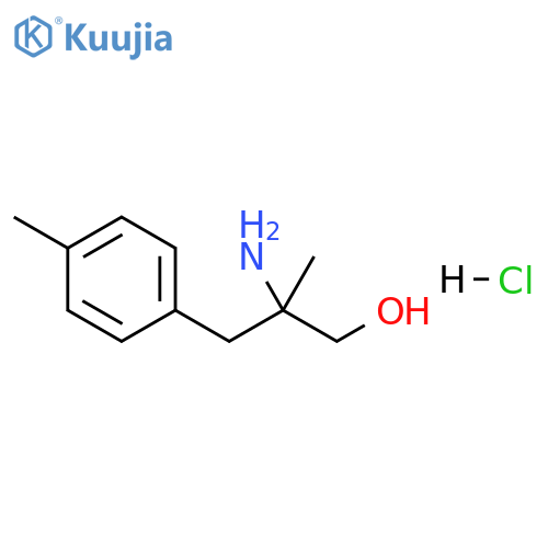 2-amino-2-methyl-3-(4-methylphenyl)propan-1-ol hydrochloride structure
