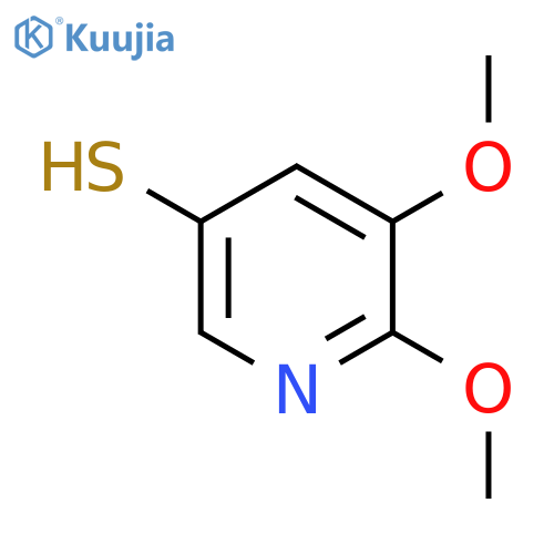 5,6-Dimethoxypyridine-3-thiol structure