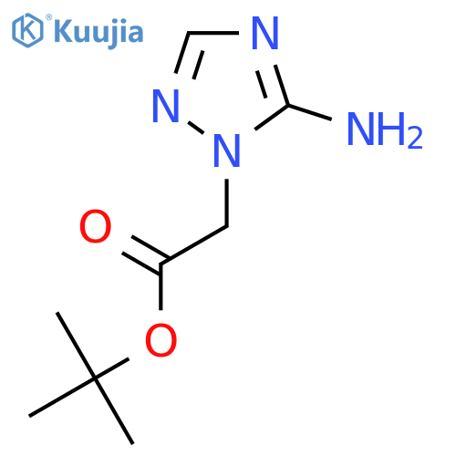tert-butyl 2-(5-amino-1H-1,2,4-triazol-1-yl)acetate structure