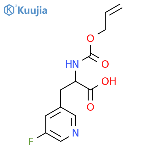3-(5-fluoropyridin-3-yl)-2-{(prop-2-en-1-yloxy)carbonylamino}propanoic acid structure