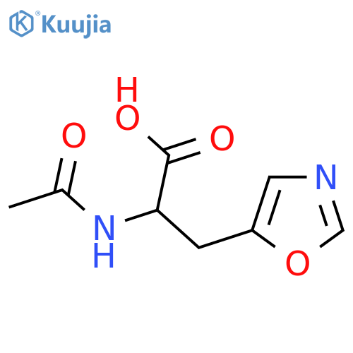 2-Acetamido-3-(1,3-oxazol-5-yl)propanoic acid structure