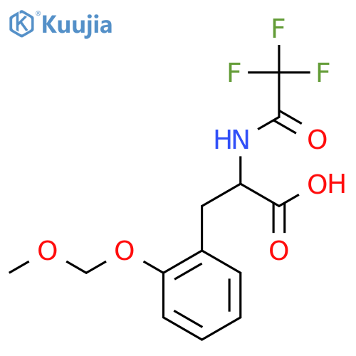 3-2-(methoxymethoxy)phenyl-2-(2,2,2-trifluoroacetamido)propanoic acid structure