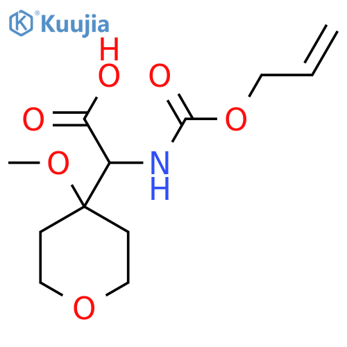 2-(4-Methoxyoxan-4-yl)-2-{[(prop-2-en-1-yloxy)carbonyl]amino}acetic acid structure