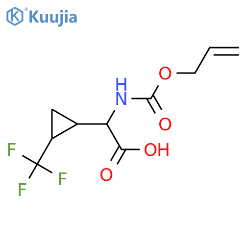 2-{(prop-2-en-1-yloxy)carbonylamino}-2-2-(trifluoromethyl)cyclopropylacetic acid structure