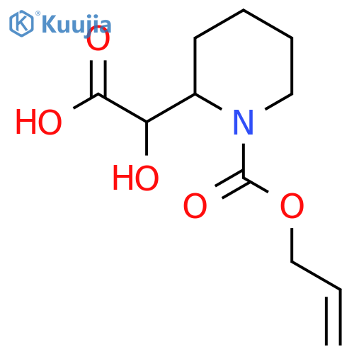 2-hydroxy-2-{1-(prop-2-en-1-yloxy)carbonylpiperidin-2-yl}acetic acid structure
