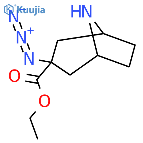 ethyl 3-azido-8-azabicyclo3.2.1octane-3-carboxylate structure