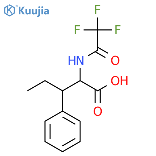 3-Phenyl-2-(2,2,2-trifluoroacetamido)pentanoic acid structure