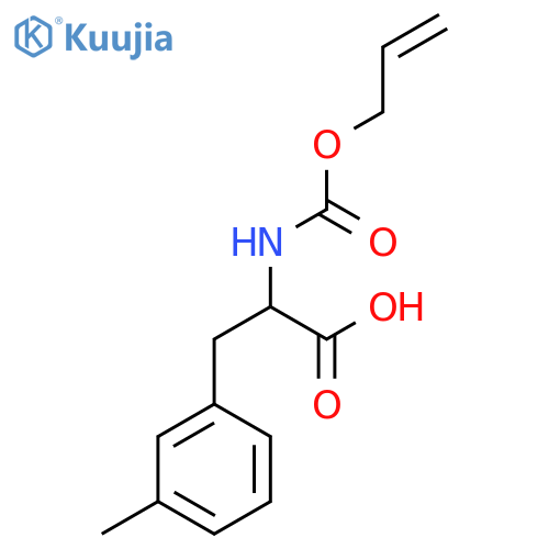 3-(3-methylphenyl)-2-{(prop-2-en-1-yloxy)carbonylamino}propanoic acid structure