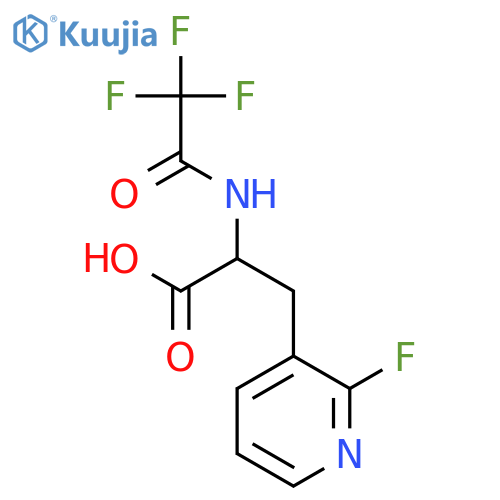 3-(2-Fluoropyridin-3-yl)-2-(2,2,2-trifluoroacetamido)propanoic acid structure