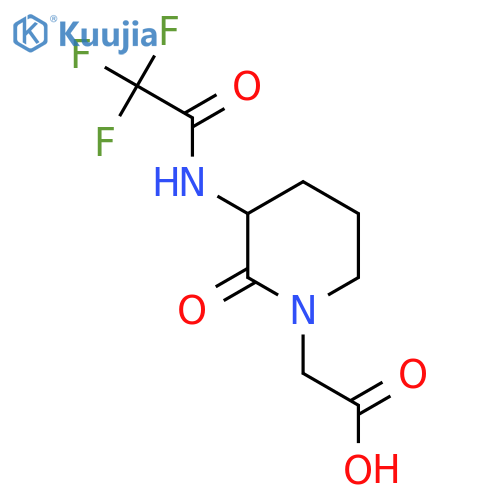 2-2-oxo-3-(2,2,2-trifluoroacetamido)piperidin-1-ylacetic acid structure