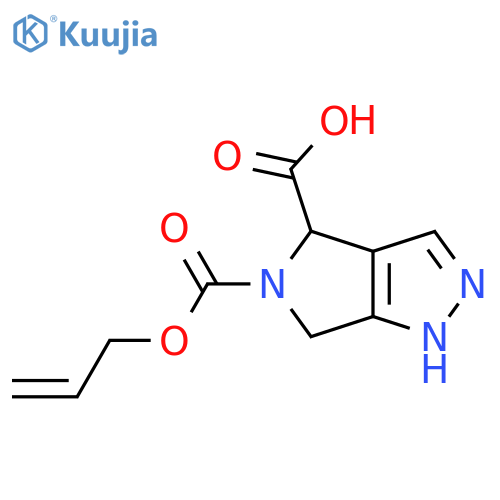 5-(prop-2-en-1-yloxy)carbonyl-2H,4H,5H,6H-pyrrolo3,4-cpyrazole-4-carboxylic acid structure