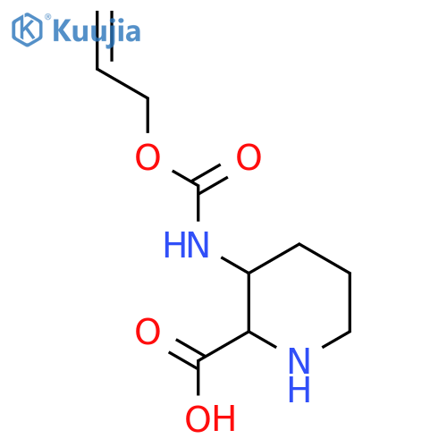 3-{(prop-2-en-1-yloxy)carbonylamino}piperidine-2-carboxylic acid structure