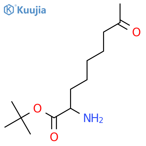 Tert-butyl 2-amino-8-oxononanoate structure