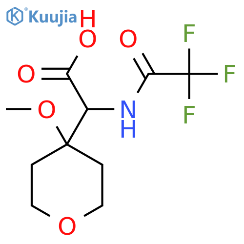 2-(4-Methoxyoxan-4-yl)-2-(2,2,2-trifluoroacetamido)acetic acid structure