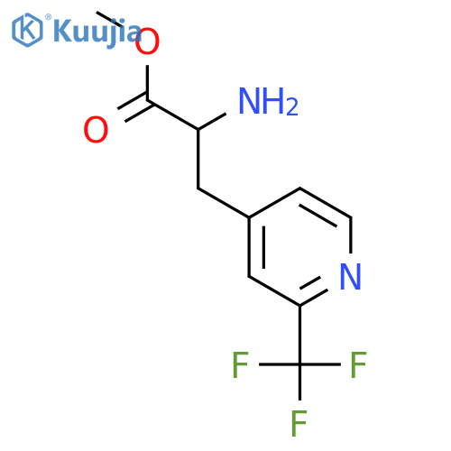 methyl 2-amino-3-2-(trifluoromethyl)pyridin-4-ylpropanoate structure