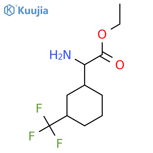 ethyl 2-amino-2-3-(trifluoromethyl)cyclohexylacetate structure