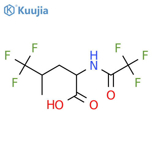 5,5,5-Trifluoro-4-methyl-2-(2,2,2-trifluoroacetamido)pentanoic acid structure