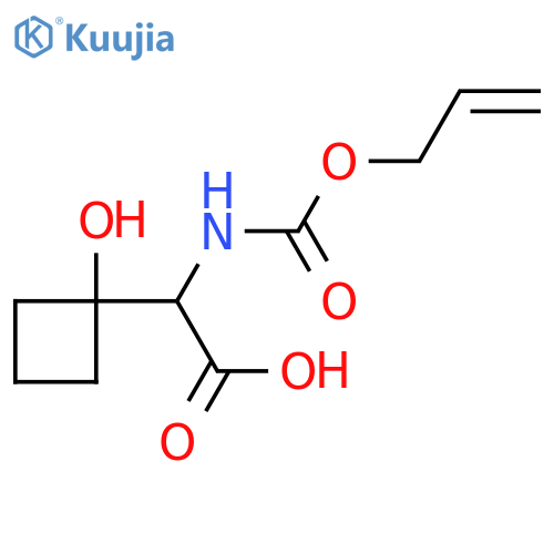 2-(1-hydroxycyclobutyl)-2-{(prop-2-en-1-yloxy)carbonylamino}acetic acid structure