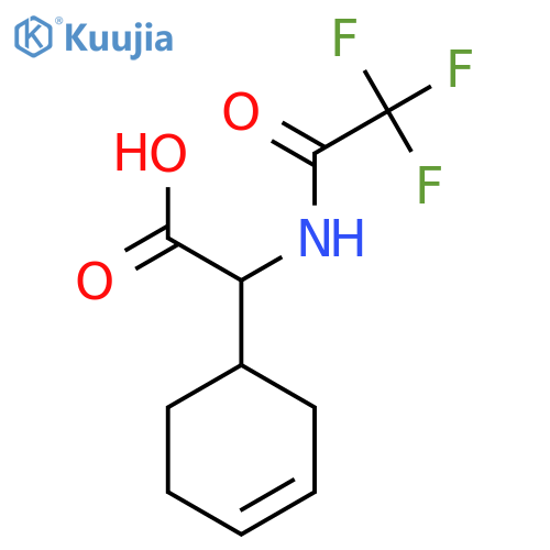2-(Cyclohex-3-en-1-yl)-2-(2,2,2-trifluoroacetamido)acetic acid structure