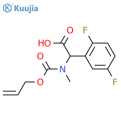2-(2,5-Difluorophenyl)-2-{methyl[(prop-2-en-1-yloxy)carbonyl]amino}acetic acid structure