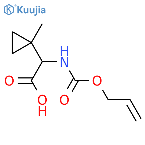 2-(1-methylcyclopropyl)-2-{(prop-2-en-1-yloxy)carbonylamino}acetic acid structure
