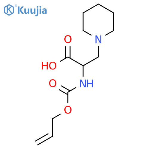 3-(piperidin-1-yl)-2-{(prop-2-en-1-yloxy)carbonylamino}propanoic acid structure