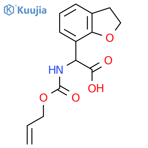 2-(2,3-Dihydro-1-benzofuran-7-yl)-2-{[(prop-2-en-1-yloxy)carbonyl]amino}acetic acid structure