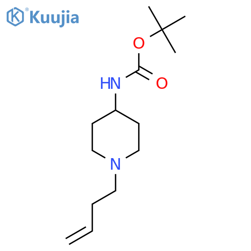tert-butyl N-1-(but-3-en-1-yl)piperidin-4-ylcarbamate structure