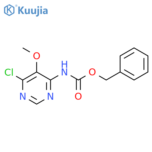 benzyl N-(6-chloro-5-methoxypyrimidin-4-yl)carbamate structure