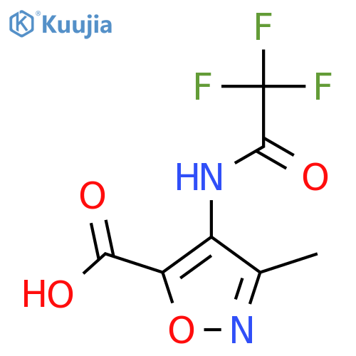 3-Methyl-4-(2,2,2-trifluoroacetamido)-1,2-oxazole-5-carboxylic acid structure