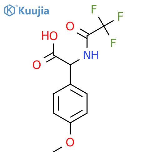 2-(4-Methoxyphenyl)-2-(2,2,2-trifluoroacetamido)acetic acid structure