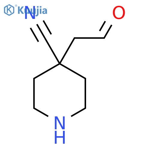 4-(2-Oxoethyl)piperidine-4-carbonitrile structure