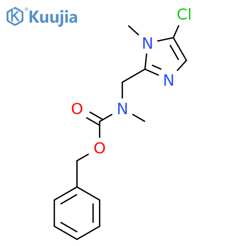 benzyl N-[(5-chloro-1-methyl-1H-imidazol-2-yl)methyl]-N-methylcarbamate structure