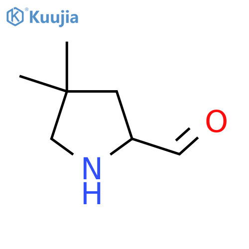 4,4-Dimethylpyrrolidine-2-carbaldehyde structure