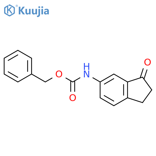 benzyl N-(3-oxo-2,3-dihydro-1H-inden-5-yl)carbamate structure