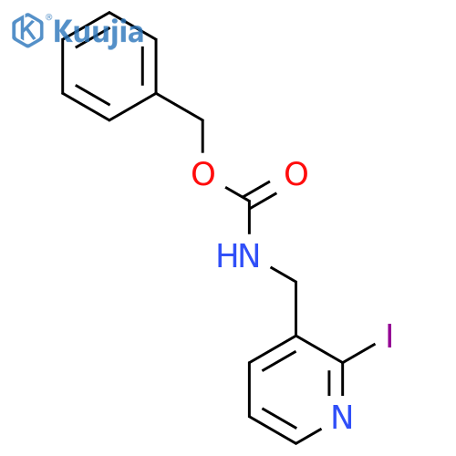 benzyl N-(2-iodopyridin-3-yl)methylcarbamate structure