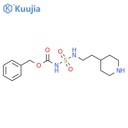 benzyl N-{2-(piperidin-4-yl)ethylsulfamoyl}carbamate structure