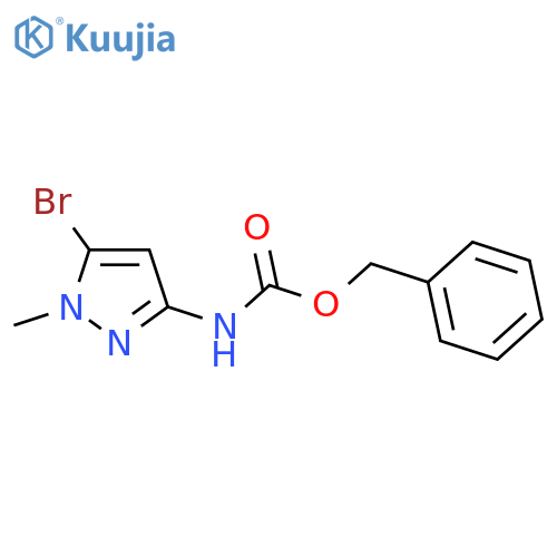 benzyl N-(5-bromo-1-methyl-1H-pyrazol-3-yl)carbamate structure