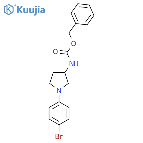 benzyl N-1-(4-bromophenyl)pyrrolidin-3-ylcarbamate structure