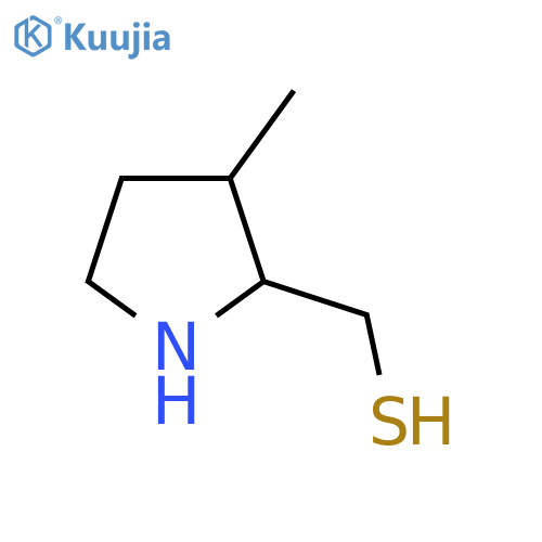 (3-Methylpyrrolidin-2-yl)methanethiol structure