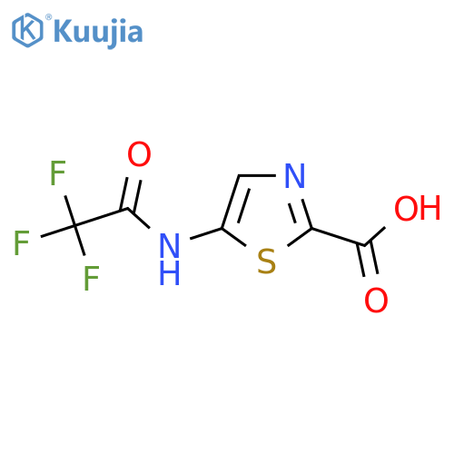 5-(2,2,2-Trifluoroacetamido)-1,3-thiazole-2-carboxylic acid structure