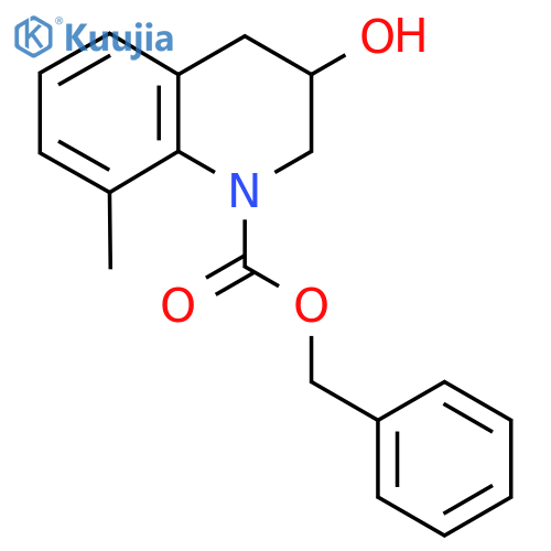 Benzyl 3-hydroxy-8-methyl-1,2,3,4-tetrahydroquinoline-1-carboxylate structure