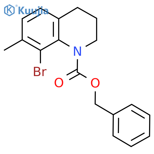 Benzyl 8-bromo-7-methyl-1,2,3,4-tetrahydroquinoline-1-carboxylate structure
